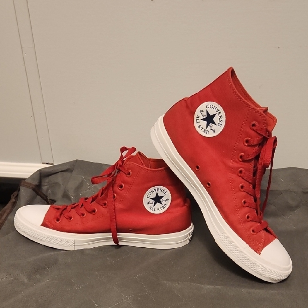 Converse All Star Red Canvas Sneakers